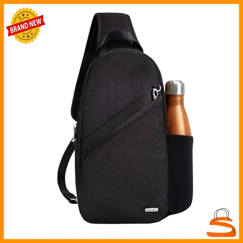 Anti-Theft Sling Bag with RFID Blocking, Slash-Resistant Polyester Travel - Picture 2 of 6